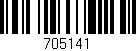 Código de barras (EAN, GTIN, SKU, ISBN): '705141'
