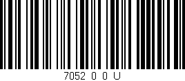 Código de barras (EAN, GTIN, SKU, ISBN): '7052_0_0_U'