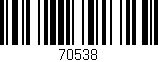 Código de barras (EAN, GTIN, SKU, ISBN): '70538'