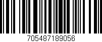 Código de barras (EAN, GTIN, SKU, ISBN): '705487189056'
