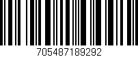 Código de barras (EAN, GTIN, SKU, ISBN): '705487189292'