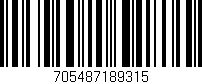 Código de barras (EAN, GTIN, SKU, ISBN): '705487189315'