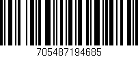 Código de barras (EAN, GTIN, SKU, ISBN): '705487194685'