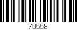Código de barras (EAN, GTIN, SKU, ISBN): '70558'