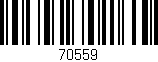 Código de barras (EAN, GTIN, SKU, ISBN): '70559'
