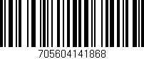 Código de barras (EAN, GTIN, SKU, ISBN): '705604141868'