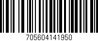 Código de barras (EAN, GTIN, SKU, ISBN): '705604141950'