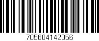 Código de barras (EAN, GTIN, SKU, ISBN): '705604142056'