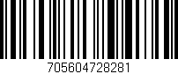 Código de barras (EAN, GTIN, SKU, ISBN): '705604728281'