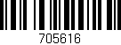 Código de barras (EAN, GTIN, SKU, ISBN): '705616'