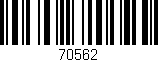 Código de barras (EAN, GTIN, SKU, ISBN): '70562'