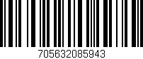 Código de barras (EAN, GTIN, SKU, ISBN): '705632085943'