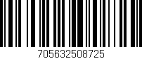 Código de barras (EAN, GTIN, SKU, ISBN): '705632508725'