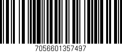 Código de barras (EAN, GTIN, SKU, ISBN): '7056601357497'