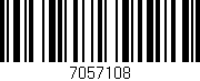 Código de barras (EAN, GTIN, SKU, ISBN): '7057108'