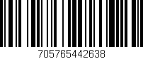 Código de barras (EAN, GTIN, SKU, ISBN): '705765442638'
