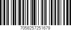 Código de barras (EAN, GTIN, SKU, ISBN): '7058257251679'