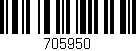 Código de barras (EAN, GTIN, SKU, ISBN): '705950'