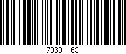 Código de barras (EAN, GTIN, SKU, ISBN): '7060/163'
