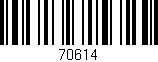 Código de barras (EAN, GTIN, SKU, ISBN): '70614'