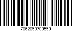 Código de barras (EAN, GTIN, SKU, ISBN): '7062859700558'