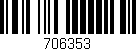 Código de barras (EAN, GTIN, SKU, ISBN): '706353'