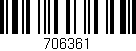 Código de barras (EAN, GTIN, SKU, ISBN): '706361'