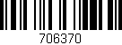 Código de barras (EAN, GTIN, SKU, ISBN): '706370'