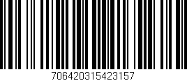 Código de barras (EAN, GTIN, SKU, ISBN): '706420315423157'