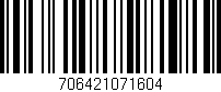 Código de barras (EAN, GTIN, SKU, ISBN): '706421071604'
