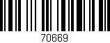 Código de barras (EAN, GTIN, SKU, ISBN): '70669'