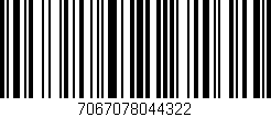 Código de barras (EAN, GTIN, SKU, ISBN): '7067078044322'