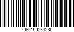 Código de barras (EAN, GTIN, SKU, ISBN): '7068199258360'