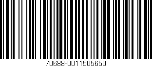 Código de barras (EAN, GTIN, SKU, ISBN): '70688-0011505650'