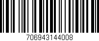 Código de barras (EAN, GTIN, SKU, ISBN): '706943144008'