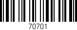 Código de barras (EAN, GTIN, SKU, ISBN): '70701'
