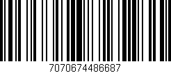 Código de barras (EAN, GTIN, SKU, ISBN): '7070674486687'