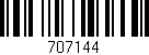 Código de barras (EAN, GTIN, SKU, ISBN): '707144'