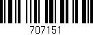 Código de barras (EAN, GTIN, SKU, ISBN): '707151'