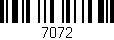 Código de barras (EAN, GTIN, SKU, ISBN): '7072'
