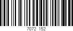 Código de barras (EAN, GTIN, SKU, ISBN): '7072/152'