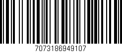 Código de barras (EAN, GTIN, SKU, ISBN): '7073186949107'