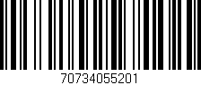 Código de barras (EAN, GTIN, SKU, ISBN): '70734055201'