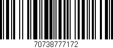 Código de barras (EAN, GTIN, SKU, ISBN): '70738777172'