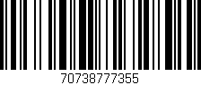 Código de barras (EAN, GTIN, SKU, ISBN): '70738777355'