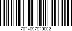 Código de barras (EAN, GTIN, SKU, ISBN): '7074097978002'
