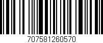 Código de barras (EAN, GTIN, SKU, ISBN): '707581260570'