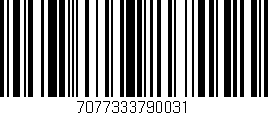 Código de barras (EAN, GTIN, SKU, ISBN): '7077333790031'