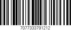 Código de barras (EAN, GTIN, SKU, ISBN): '7077333791212'