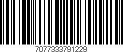 Código de barras (EAN, GTIN, SKU, ISBN): '7077333791229'